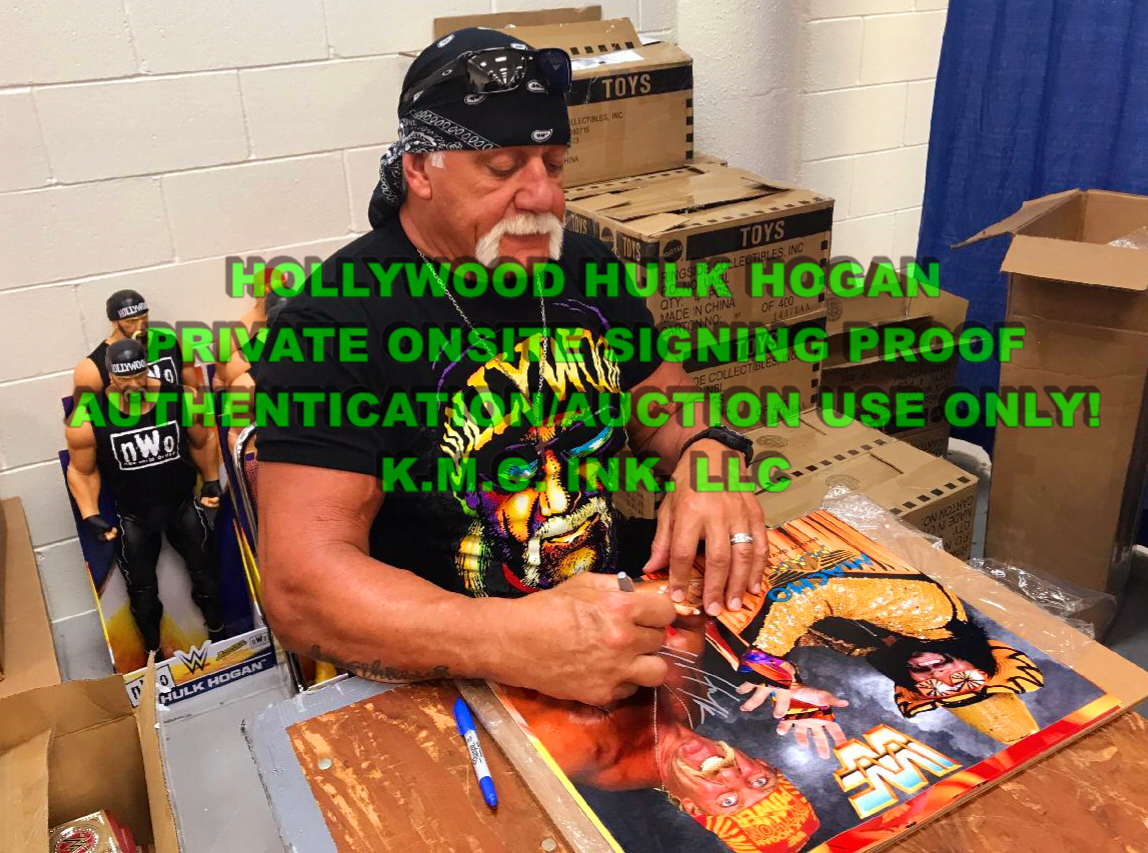 *WWF/WWE HULK HOGAN SIGNED AUTOGRAPHED 16X20 MEGAPOWERS W/MACHO MAN COLLAGE W/ASI & ONSITE PROOF!*#HOGANMACHOWWF117A