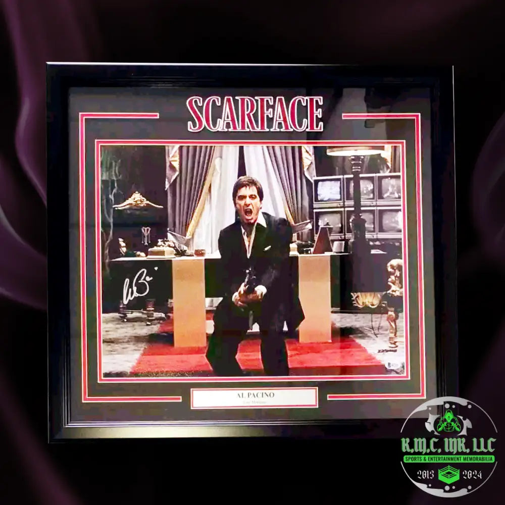 *Al Pacino Scarface Signed Autographed 20X24 Custom Matted/Framed W/Bas Beckett*#Pacinoscarface518