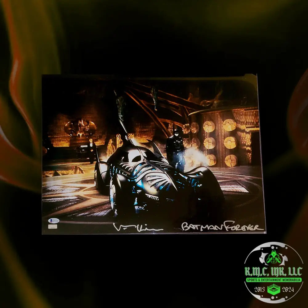 *Batman Forever Val Kilmer Signed Autographed & Inscribed ’Batman Forever’ Batmobile 16X20