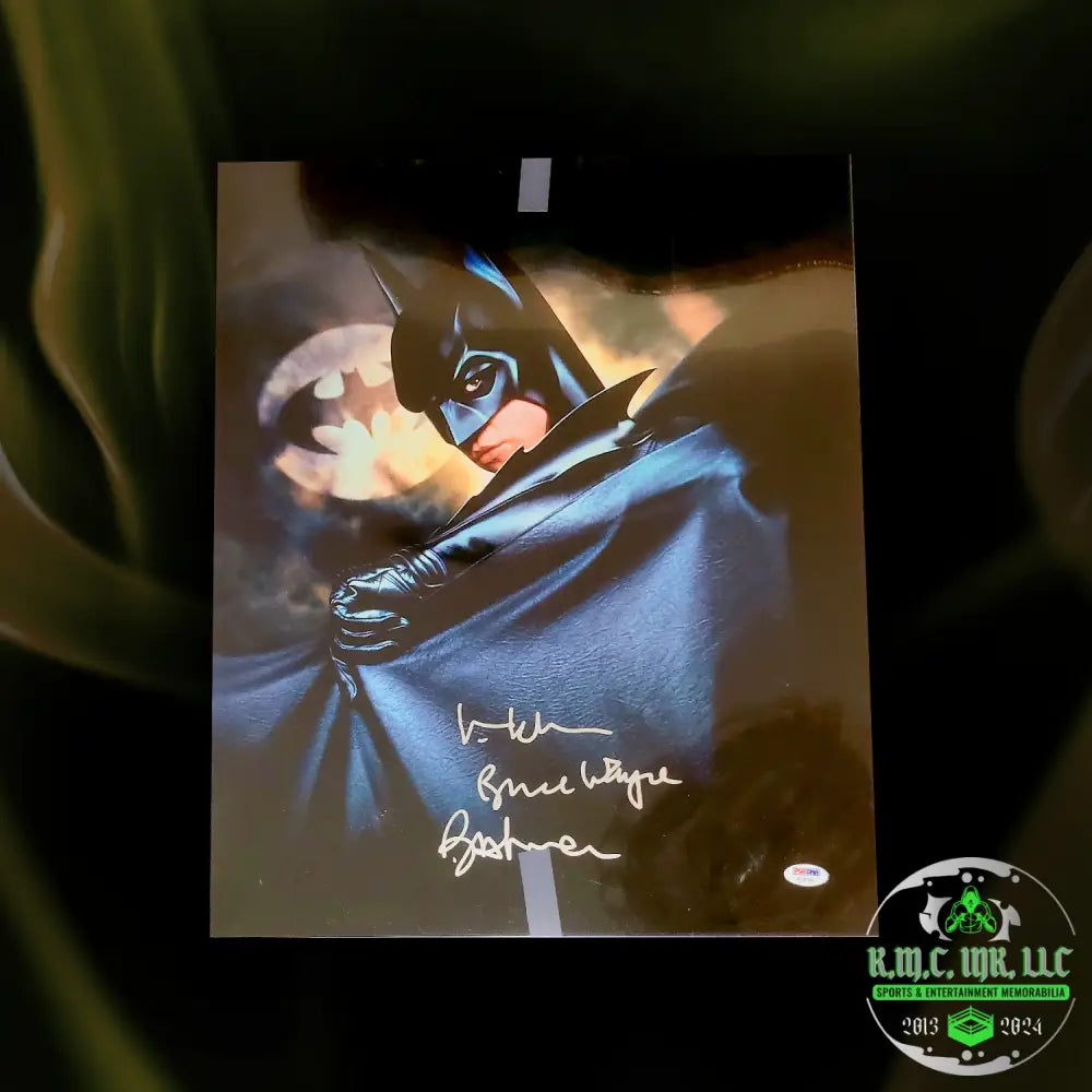 *Batman Forever Val Kilmer Signed Autographed & Inscribed ’Bruce Wayne’ ’Batman’ 16X20