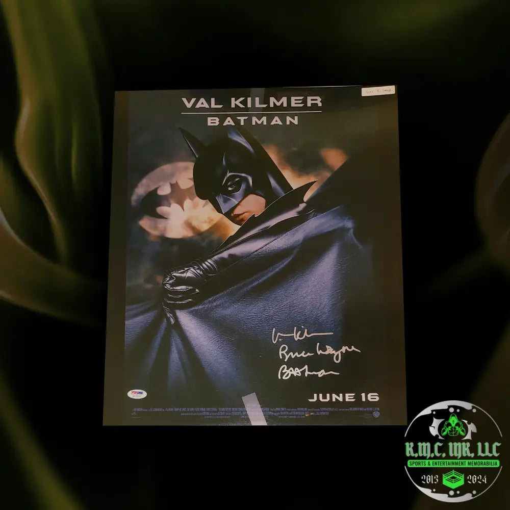 *Batman Forever Val Kilmer Signed Autographed & Inscribed ’Bruce Wayne’ ’Batman’ 16X20