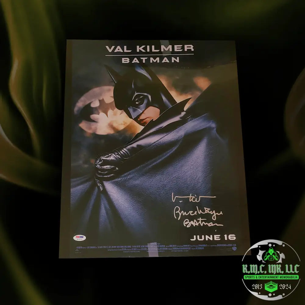 *Batman Forever Val Kilmer Signed Autographed & Inscribed ’Bruce Wayne’ ’Batman’ 16X20
