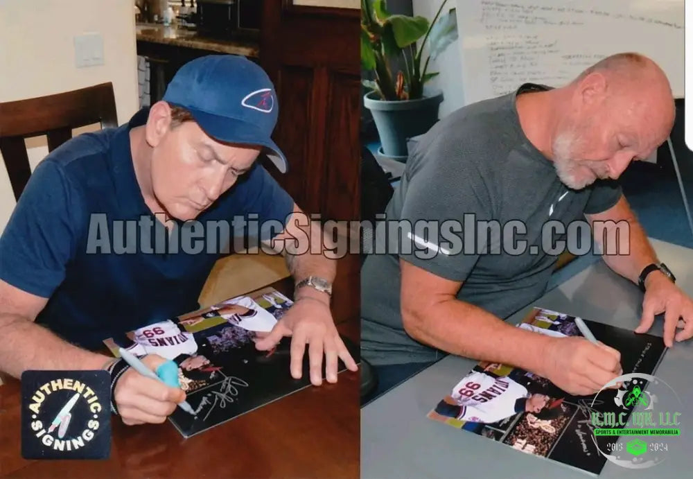 *Charlie Sheen ’Vaughn’ Signed Autographed Inscribed + Corbin Bernsen ’Strike This