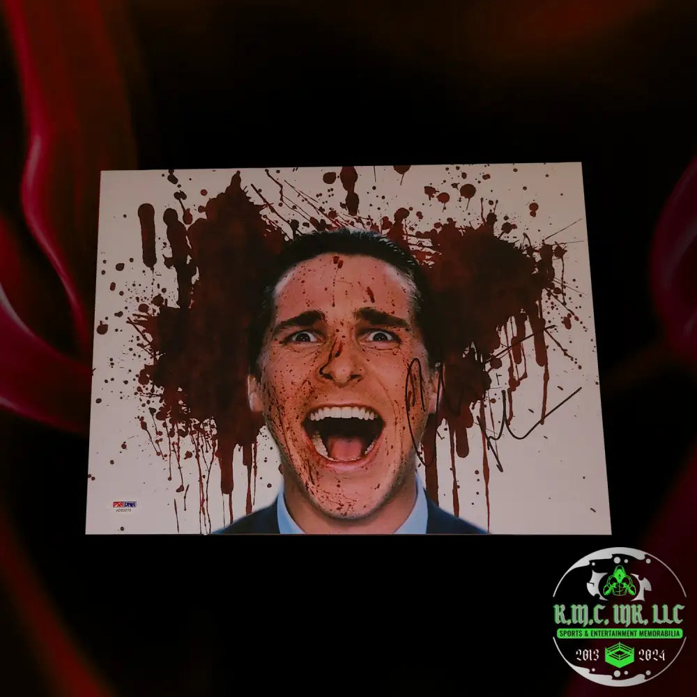 *Christian Bale Signed Autographed 11X14 American Psycho Photo W/Psa Dna* #Bale405