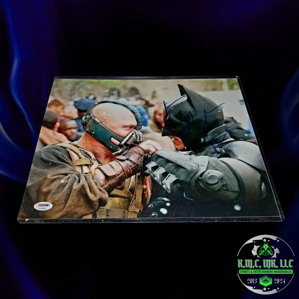 *Christian Bale The Dark Knight Rises Signed Autographed 11X14 Batman Vs Bane Photo W/ Psa/Dna*