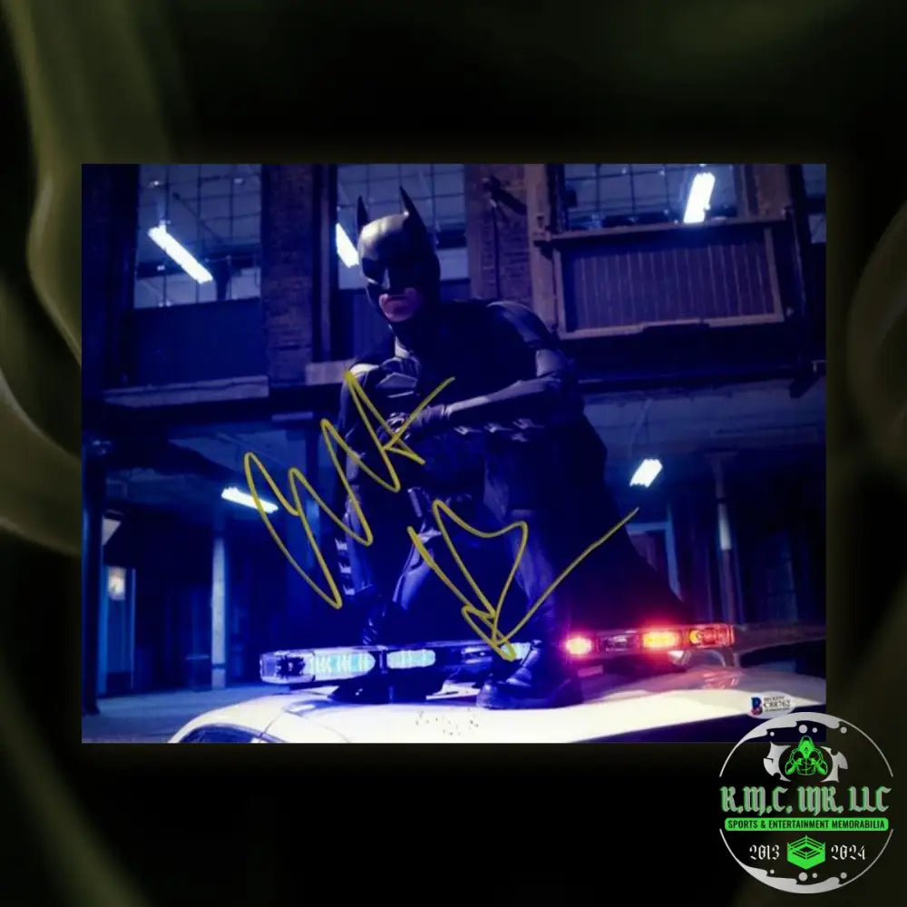 *Christian Bale The Dark Knight Signed Autographed 11X14 Gotham Photo W/Beckett Bas: #Dkrbale224