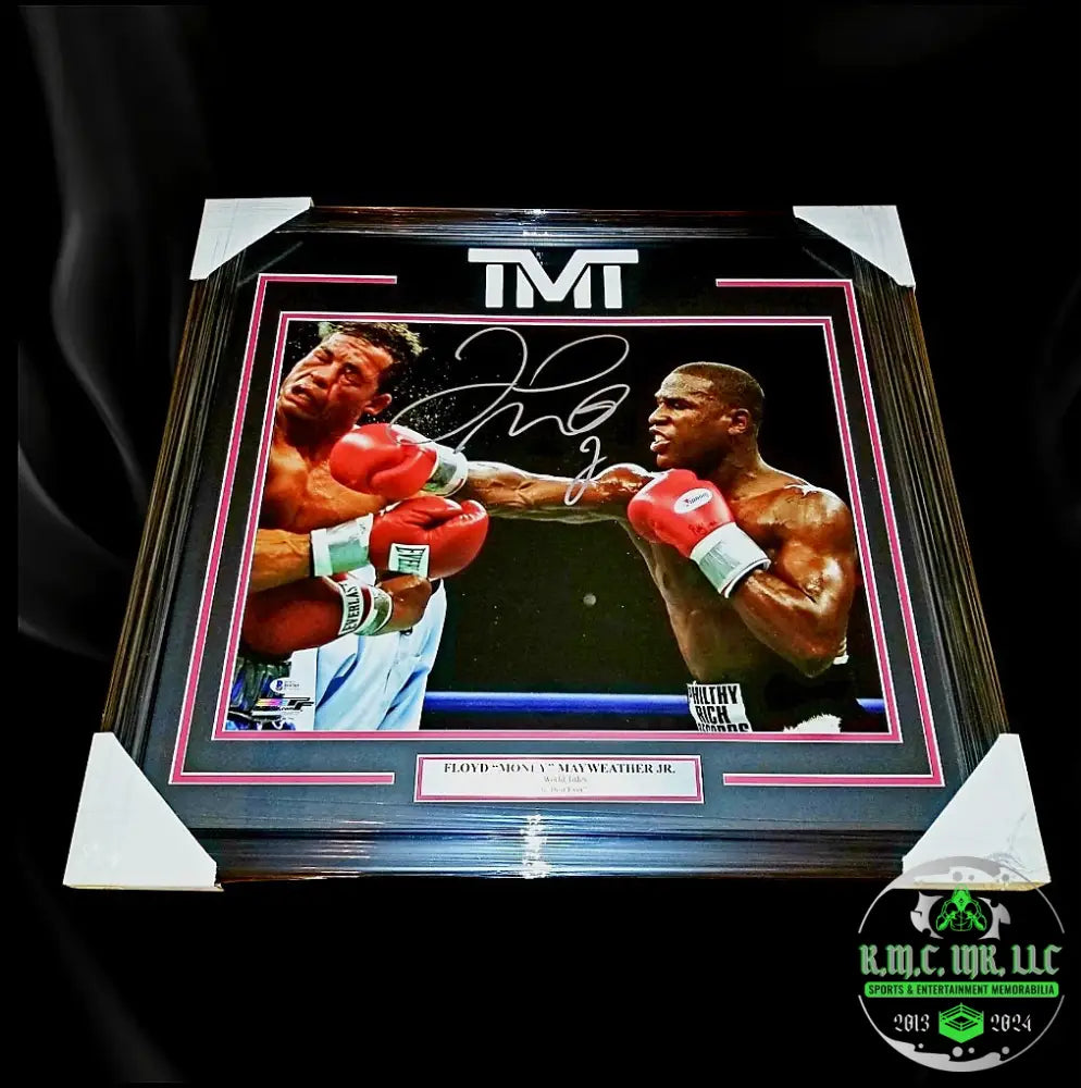 *Floyd *Money* Mayweather Tmt Signed Autographed Custom Matted 20X24 Frame Vs Gatti W/Beckett Bas: