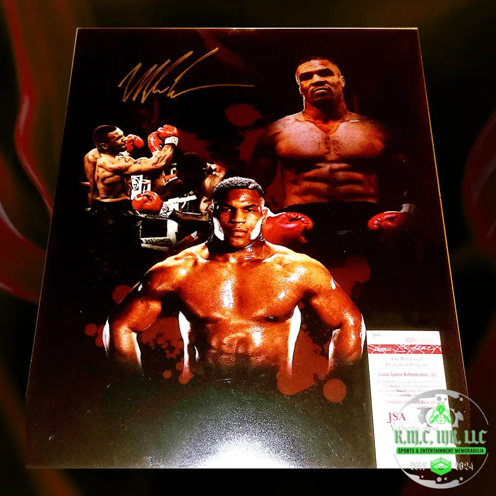 *Iron Mike Tyson Signed Autographed 16X20 3Faces Of Collage W/ Jsa Cert* #Ironmiketyson764