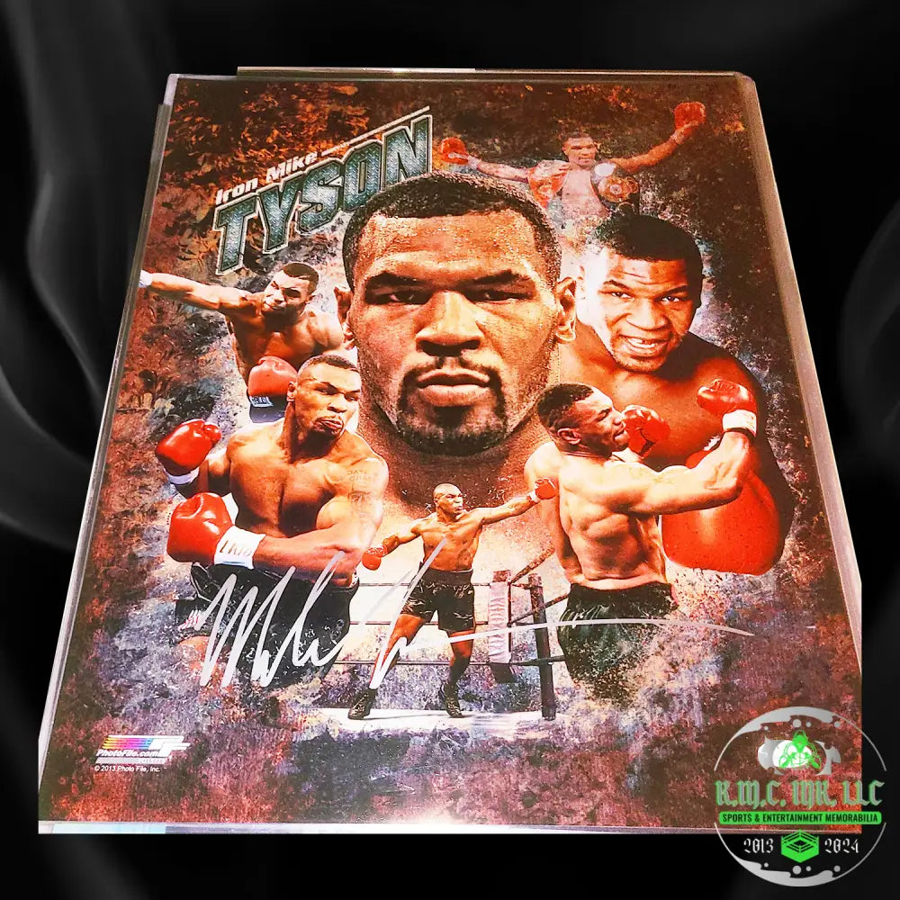 *Iron Mike Tyson Signed Autographed 16X20 Custom Iron Collage W/Jsa Cert* #Ironmiketyson763