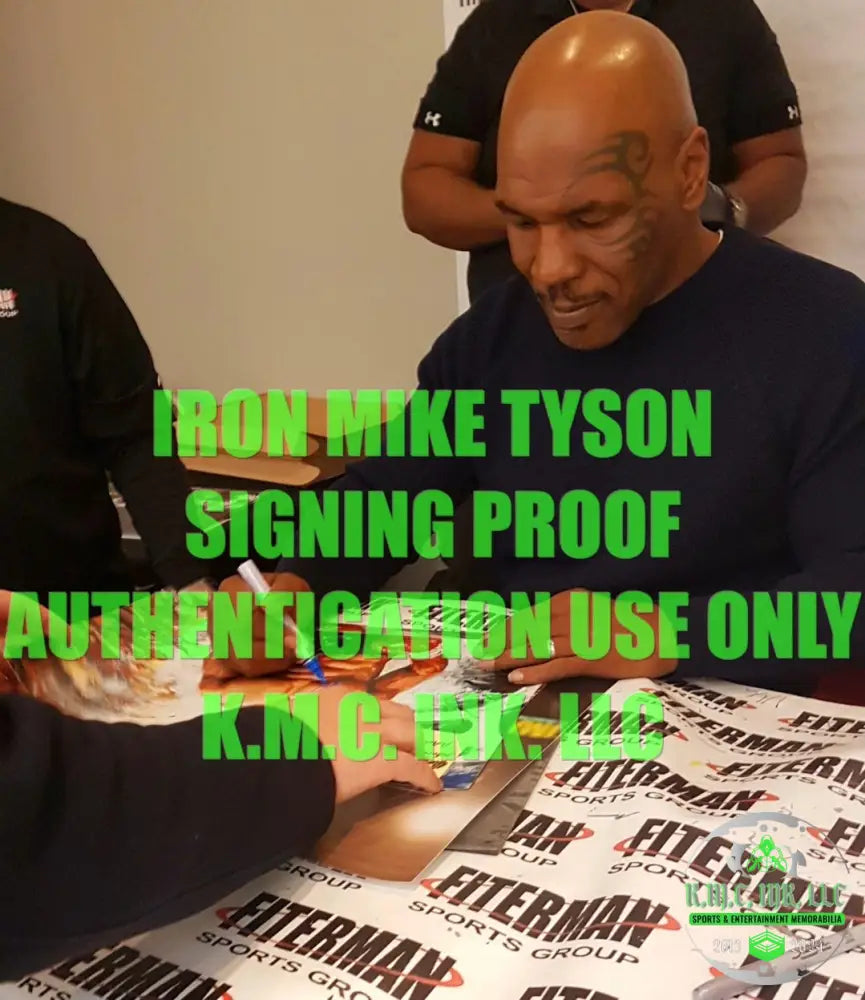 *Iron Mike Tyson Signed Autographed Baddest Man On The Planet 12X18 Custom Collage V2 W/Onsite