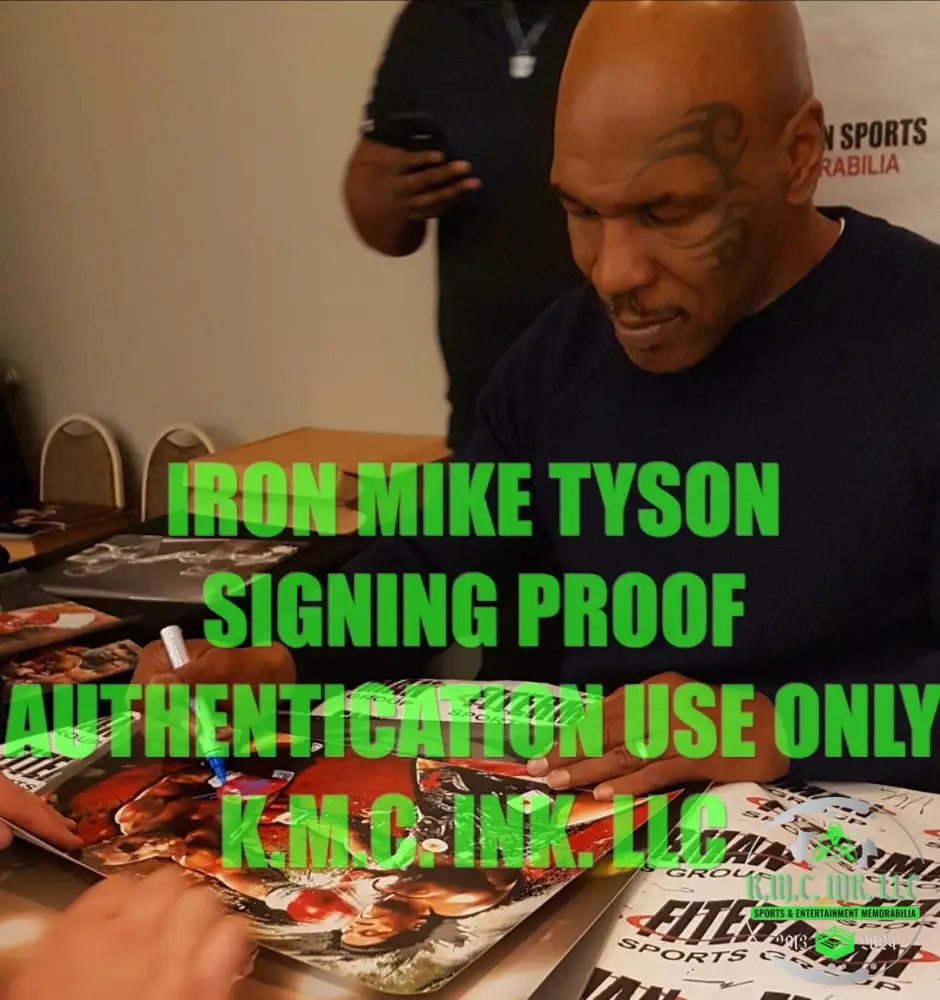*Iron Mike Tyson Signed Autographed Baddest Man On The Planet 12X18 Custom Collage Vs Berbick
