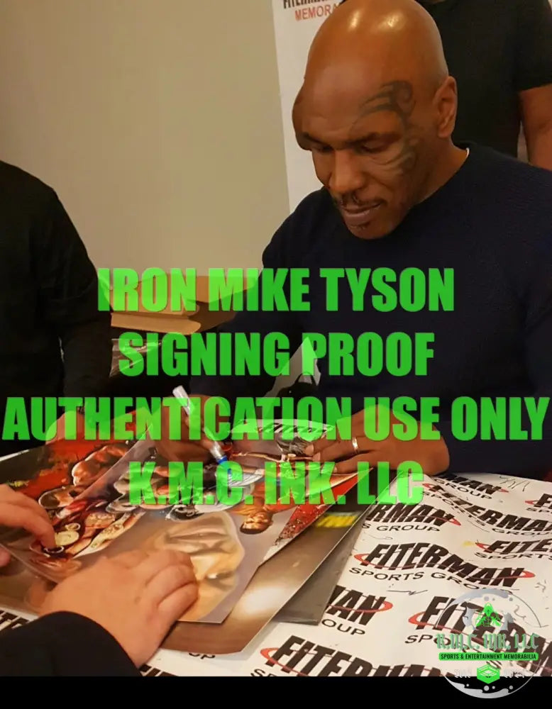 *Iron Mike Tyson Signed Autographed Baddest Man On The Planet 12X18 Custom Collage W/Onsite Proof &