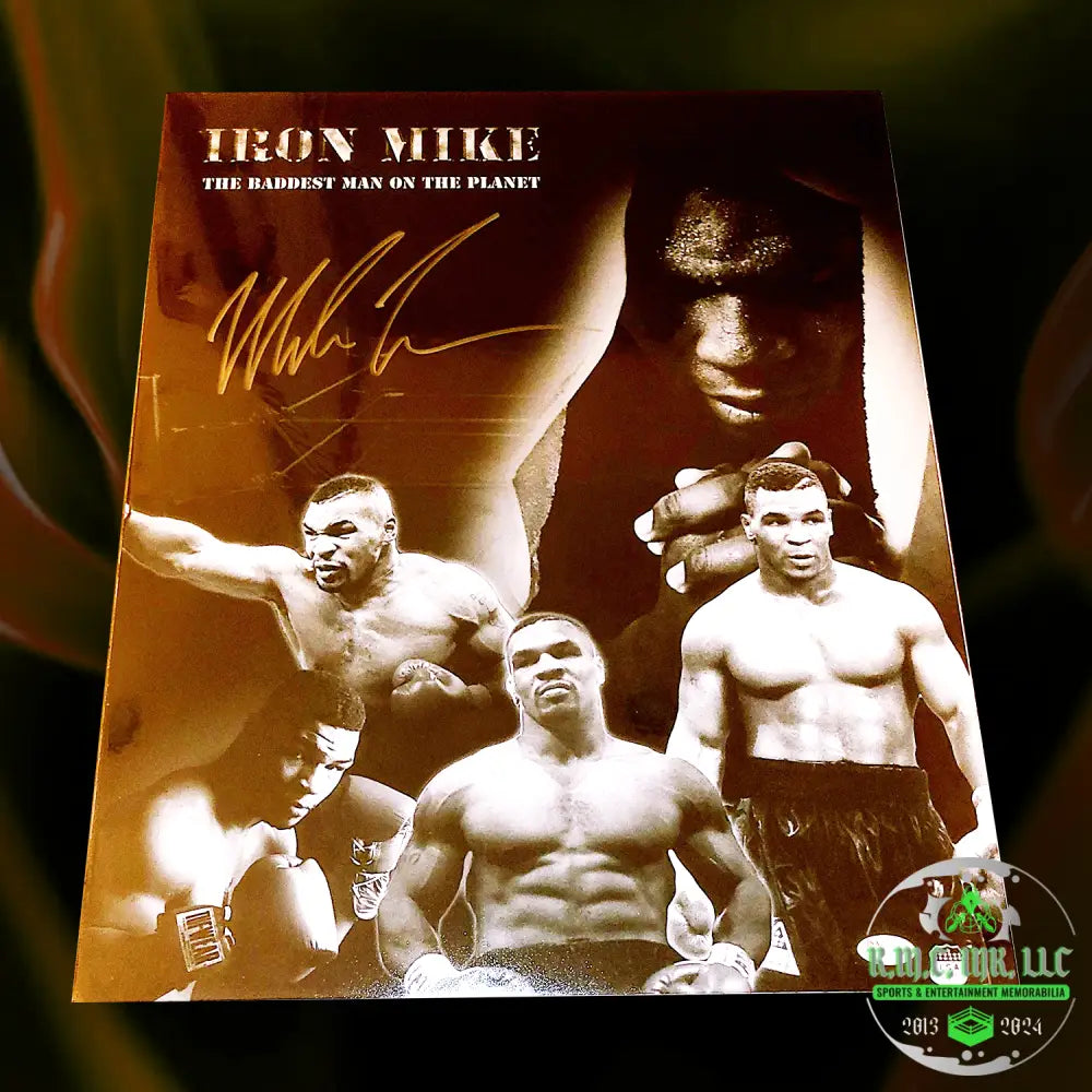 *Iron Mike Tyson Signed Autographed Baddest Man On The Planet 16X20 Collage W/Jsa Cert*