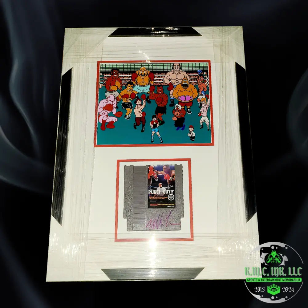 *Iron Mike Tyson Signed Autographed Nintendo Punch-Out Custom Framed 22X28 Collage W/Asi