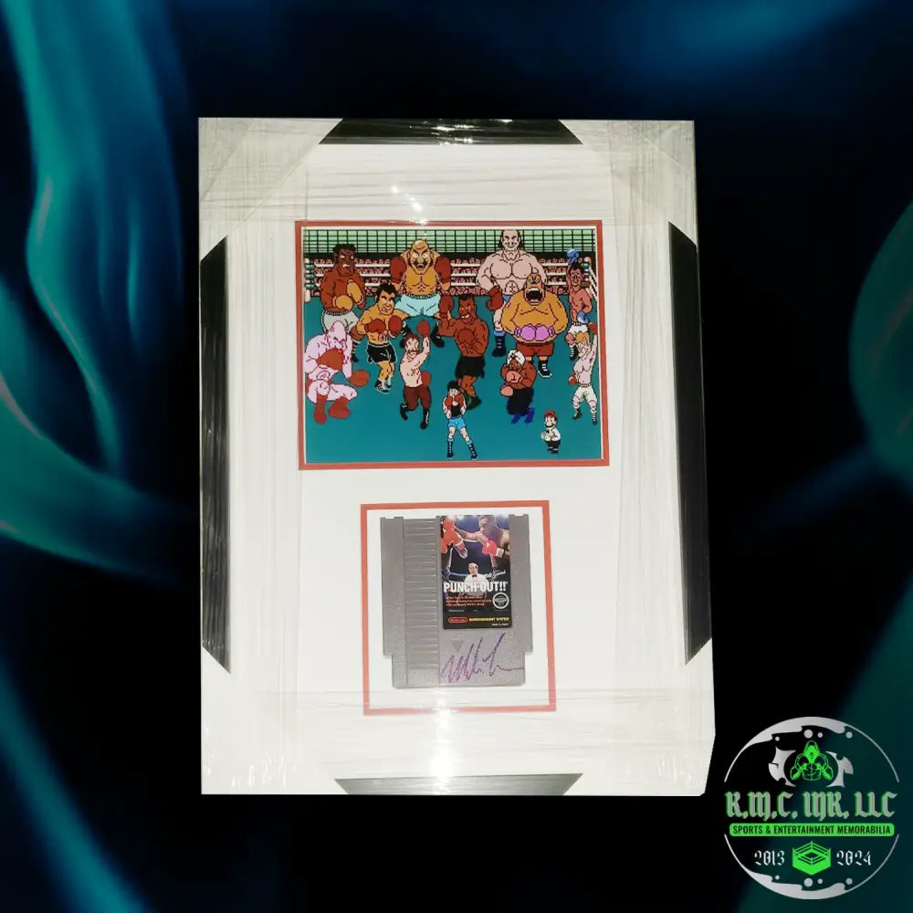 *Iron Mike Tyson Signed Autographed Nintendo Punch-Out Custom Framed 22X28 Collage W/Asi