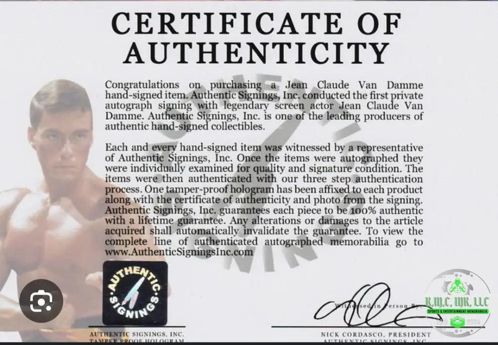 *Jean Claude Van Damme Jcvd Signed Autographed 11X14 Bloodsport Photo W/Proof Asi Holo* #Jcvd369
