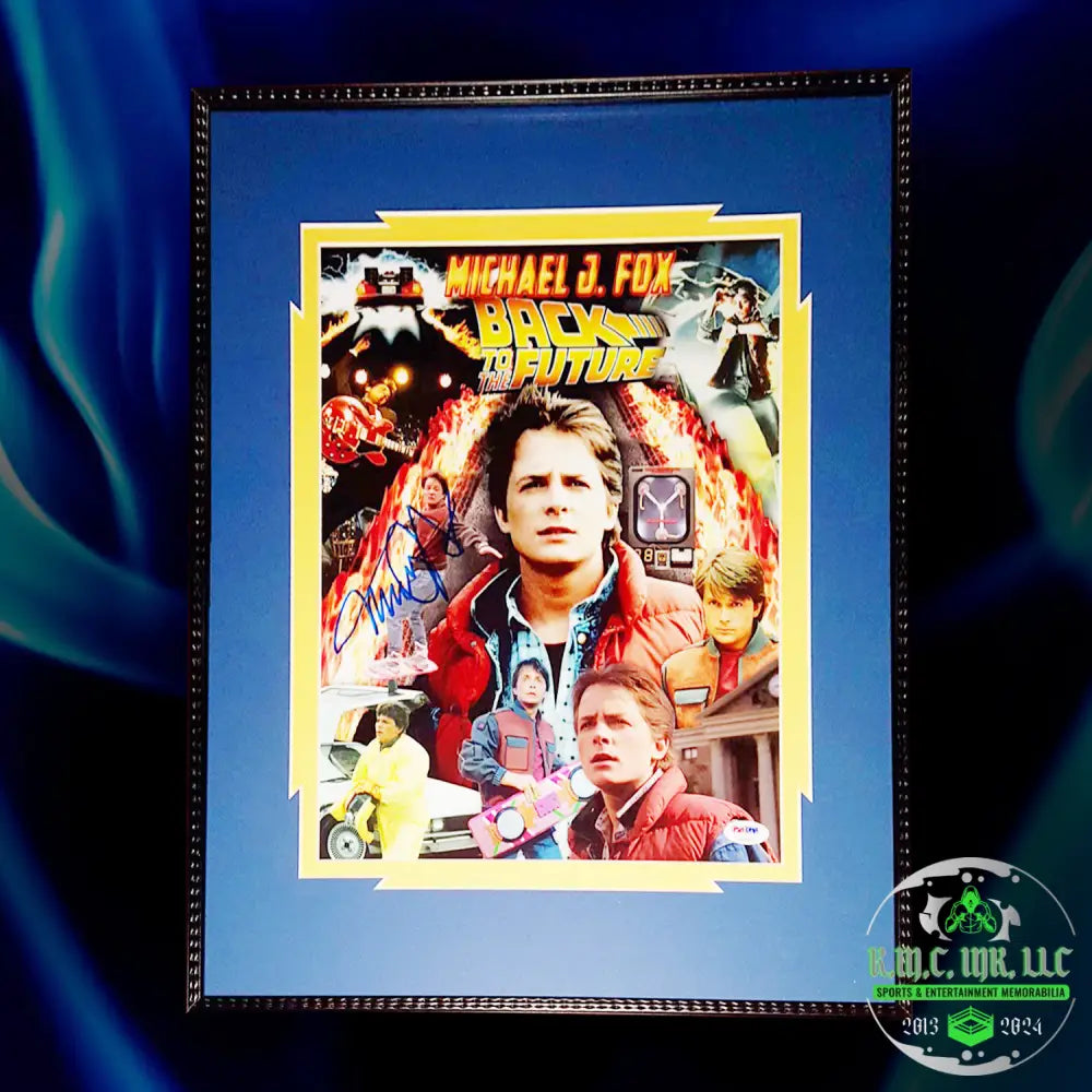*Michael J. Fox Signed Autographed Back To The Future Custom Framed 11X14 W/Psa/Dna* #Mjfoxb2F443