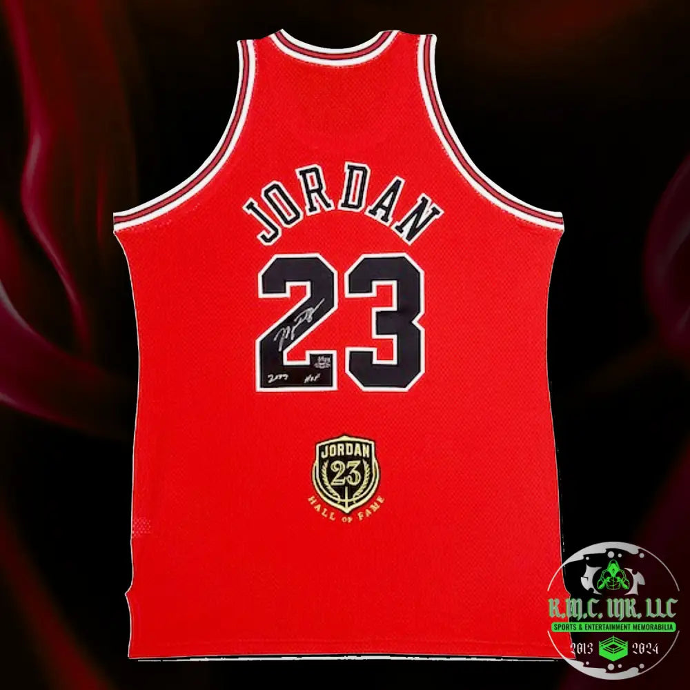*Nba Michael Jordan Chicago Bulls Signed Autographed & Inscribed *2009 Hof* Limited Edition #10 Of