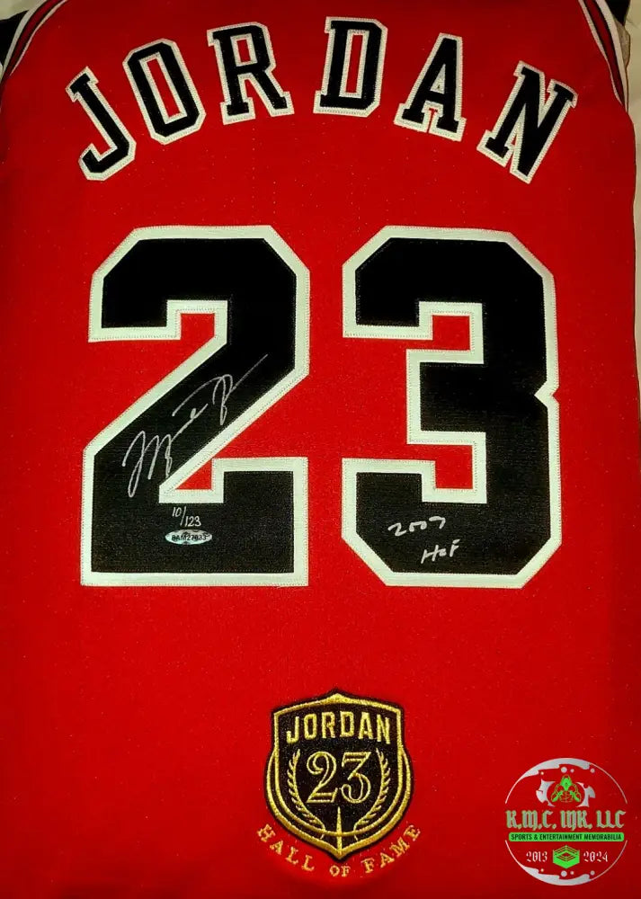 *Nba Michael Jordan Chicago Bulls Signed Autographed & Inscribed *2009 Hof* Limited Edition #2 Of