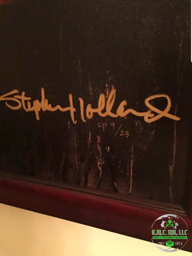 *Nba Michael Jordan Chicago Bulls Signed Autographed Stephen Holland Limited Edition #9/#23