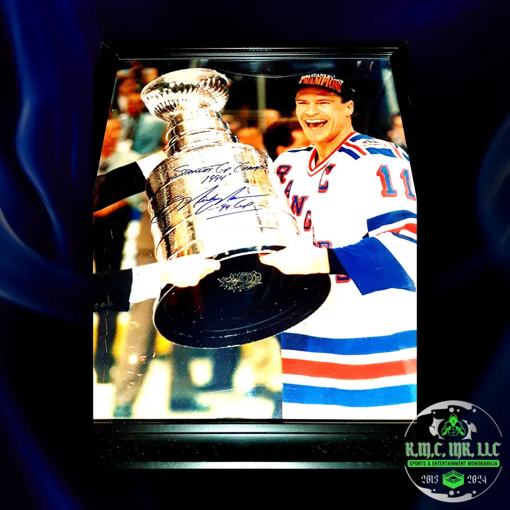 *Nhl Mark Messier #11 Signed Autographed & Inscribed ’1994 Stanley Cup Champions!’ Vintage