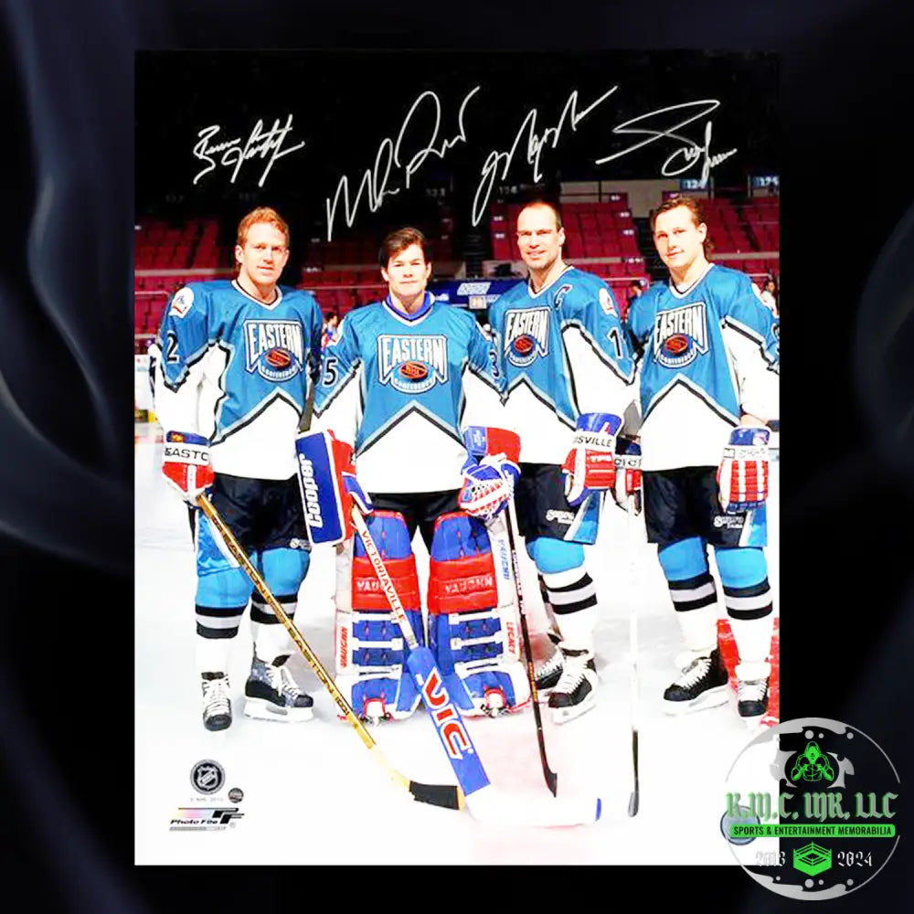 *Nhl Mark Messier/Mike Richter/Brian Leetch/Adam Graves X4 Autographed Signed 16X20 Eastern
