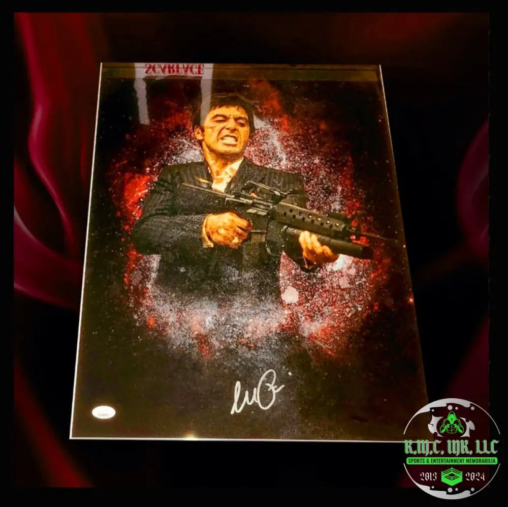 *Scaface Al Pacino Signed Autographed 16X20 Custom Scarface Movie Collage W/Jsa Authentic*
