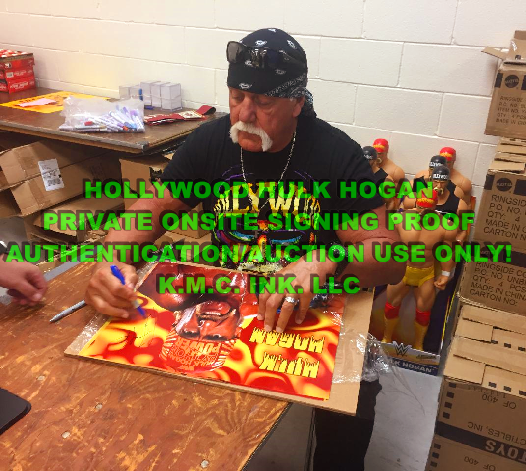 *WWE/WCW HULK HOGAN SIGNED AUTOGRAPHED 16X20 HULKSTER W/JSA & ONSITE PROOF!*#HULKSTER139A