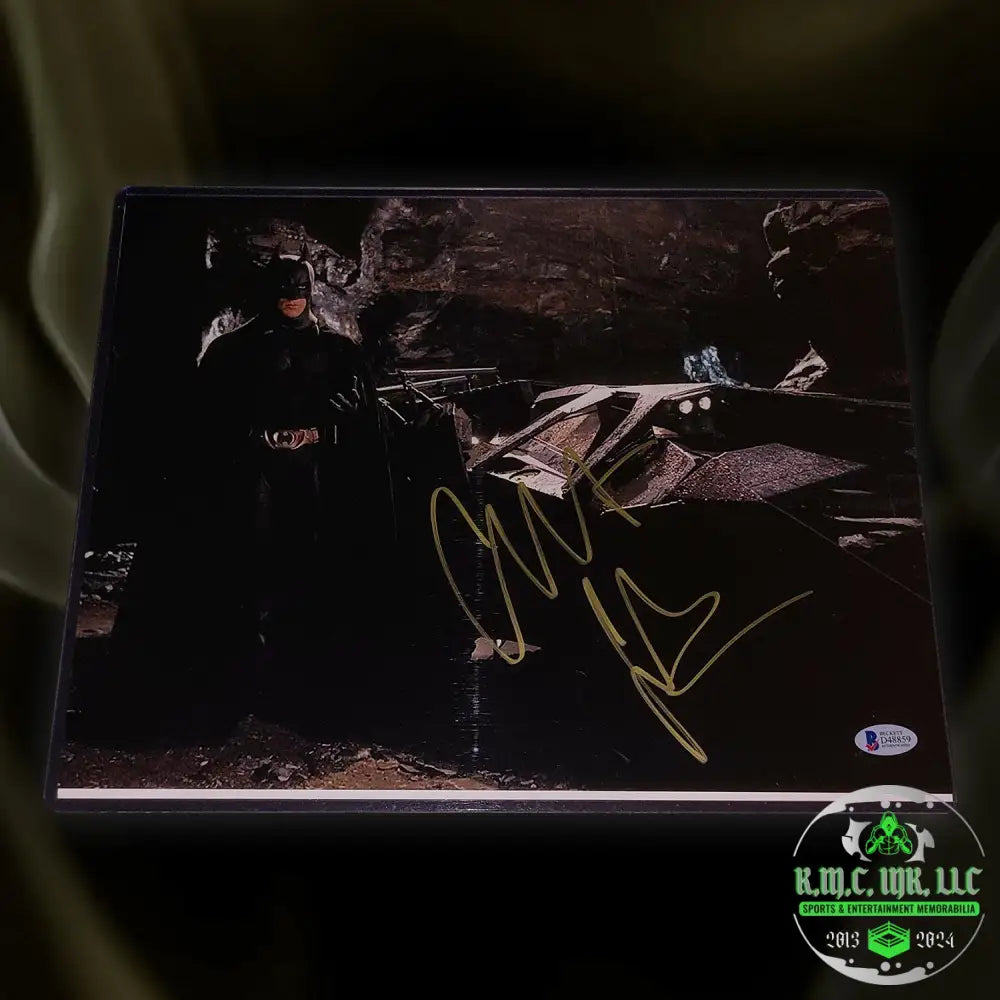 *The Dark Knight Christian Bale Signed Autographed 11X14 Batman Cave Photo #2 W/ Beckett Bas Holo &