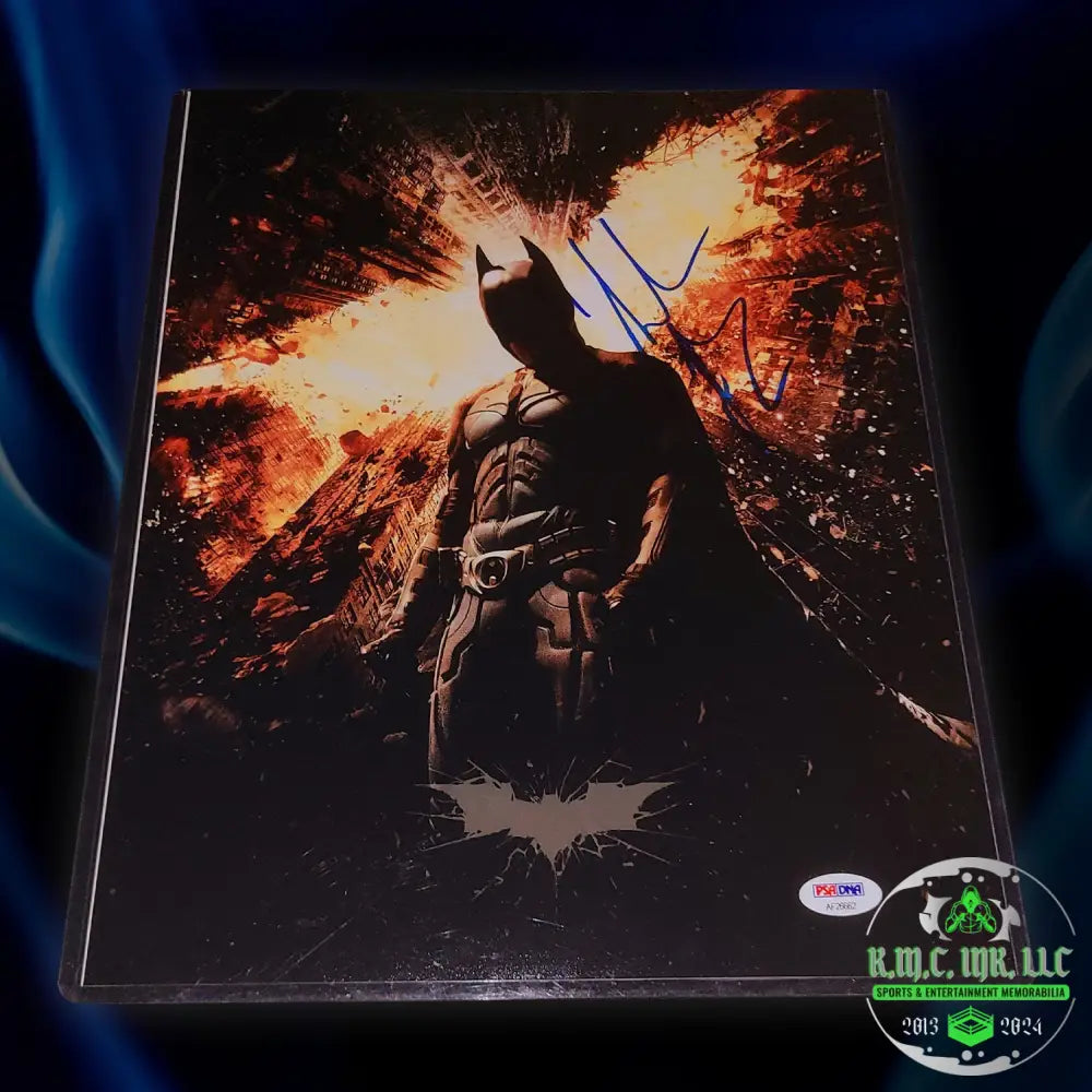 *The Dark Knight Christian Bale Signed Autographed 11X14 Gotham City Photo #2 W/ Psa/Dna Holo &