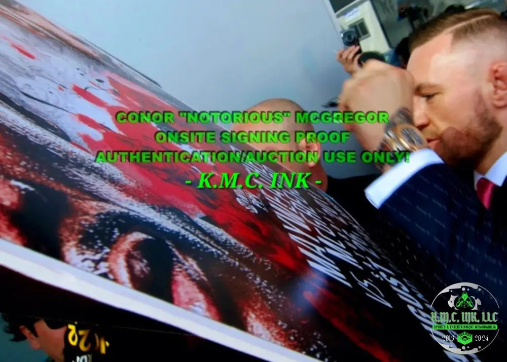 *Ufc Conor Mcgregor & Floyd Mayweather Dual Signed Autographed Custom Matted 20X24 Framed#2