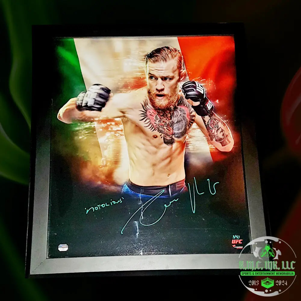 *Ufc Conor Mcgregor Signed Autographed & Inscribed ’Notorious’ 20X24 Framed Limited Edition