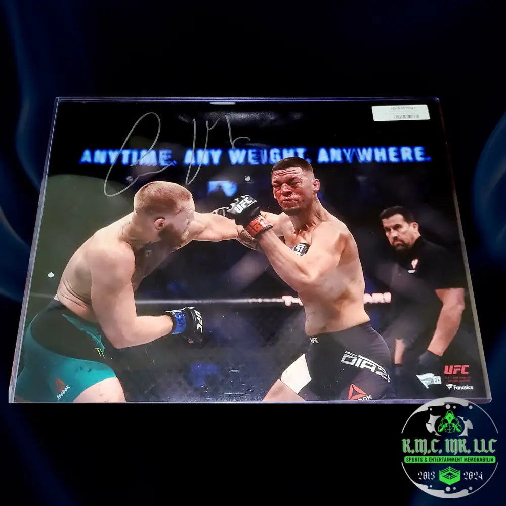 *Ufc Conor Mcgregor The Notiorious One Signed Autographed 16X20 Vs Nate Diaz Ufc Photo W/ Fanatics