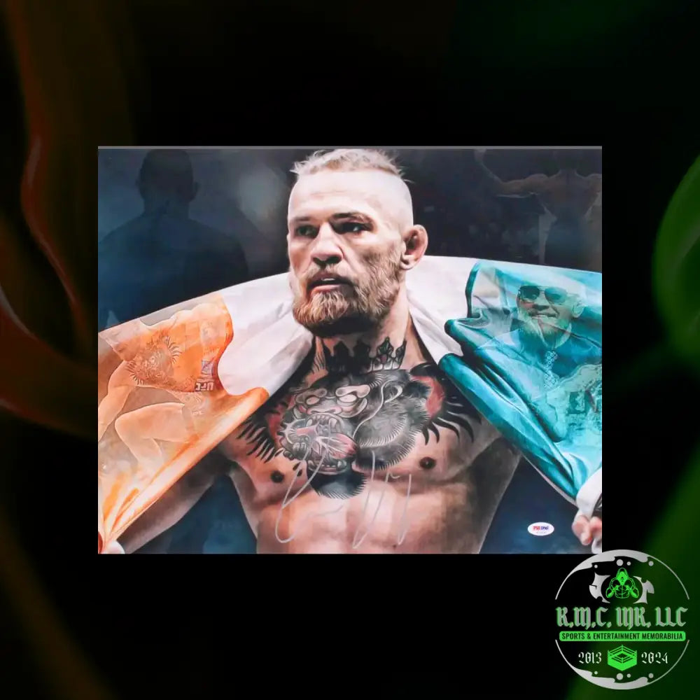 *Ufc Conor Mcgregor The Notorious One Signed Autographed 16X10 Custom Irish Collage1 Rare*