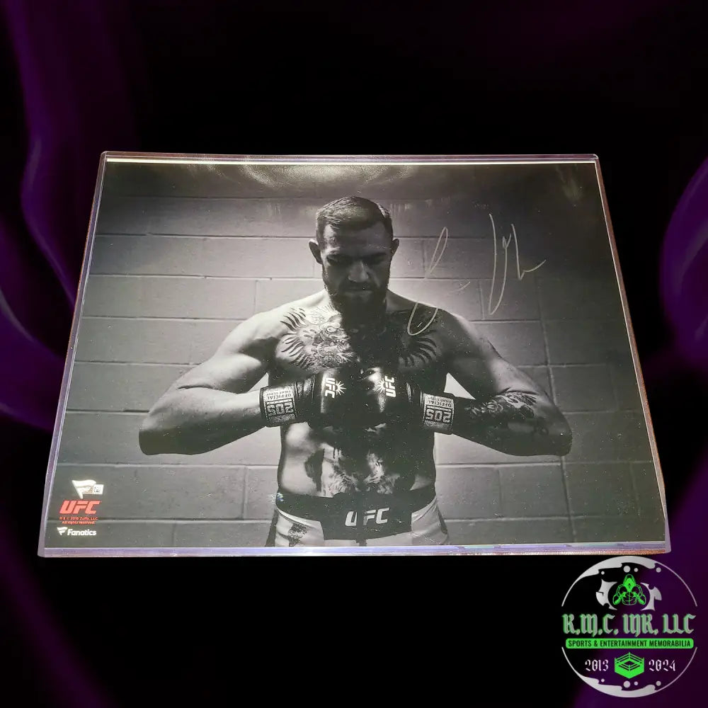 *Ufc Conor Mcgregor The Notorious One Signed Autographed 16X20 Black & Gray Photo W/ Fanatics Holo*