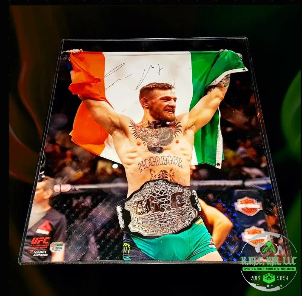 *Ufc Conor Mcgregor The Notorious One Signed Autographed 16X20 Irish Collage Rare W/ Fanatics Holo*