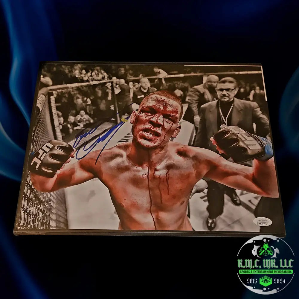*Ufc Nate Diaz Hand Signed Autographed 11X14 Photo W/Jsa #Diaz214