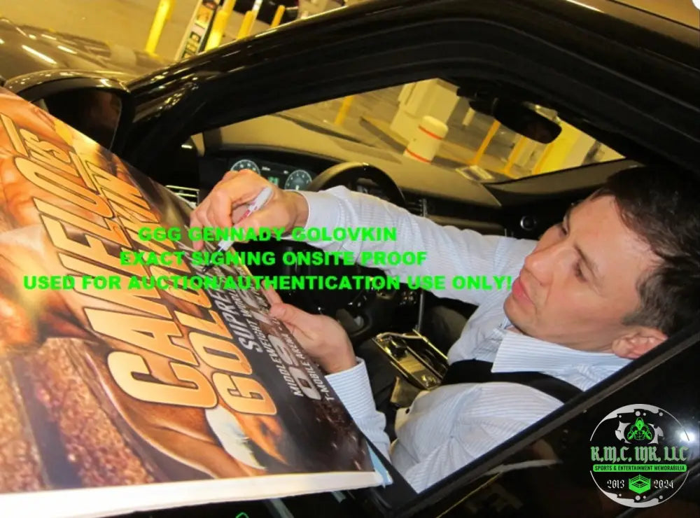 *Wbo/Wbc Canelo Alvarez & Golovkin ’Ggg’ Dual Signed Autographed 16X20 Custom Framed W/ Onsite