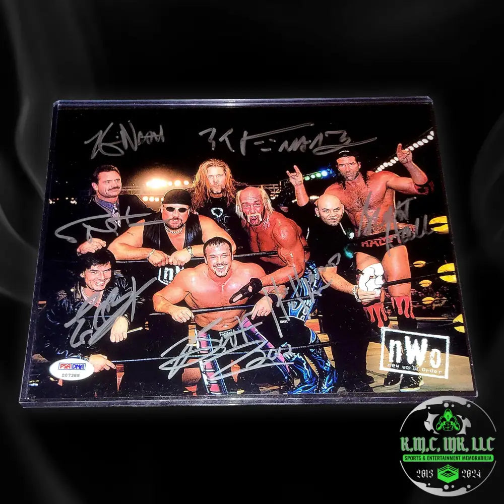 *Wcw Full Nwo Signed Autographed X7 Hollywood Hogan Nash Hall Easy E & More 8X10 Photo W/Psa*