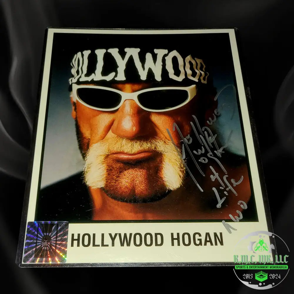 *Wcw Hollywood Hulk Hogan Nwo 4 Life Signed 8X10 Promo Photo W/ Official Holo* #Hogan52