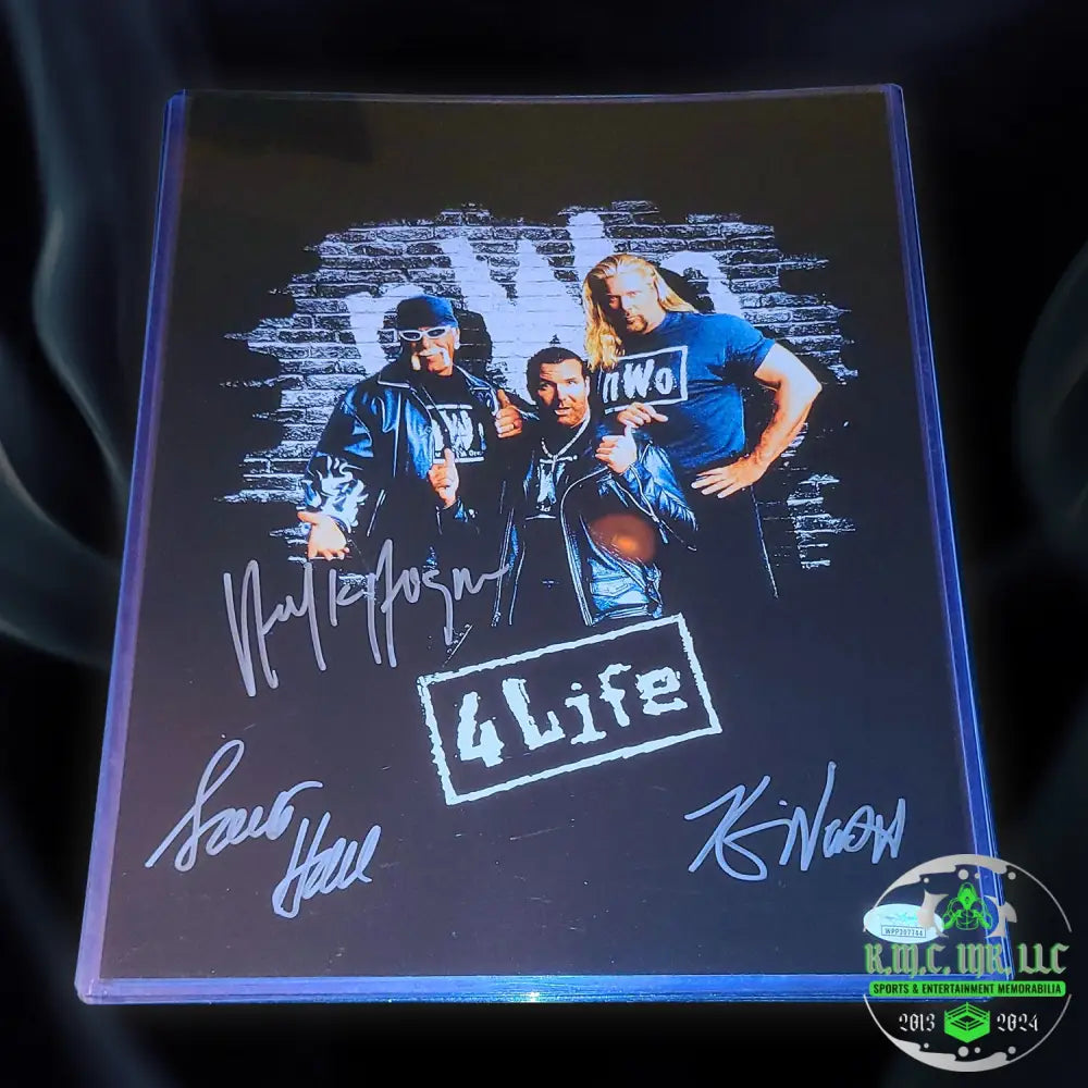 *Wcw/Wwe Hollywood Hogan/Nash/Hall Nwo 3X Signed Autographed 11X14 Photo W/Jsa* #Nwo333