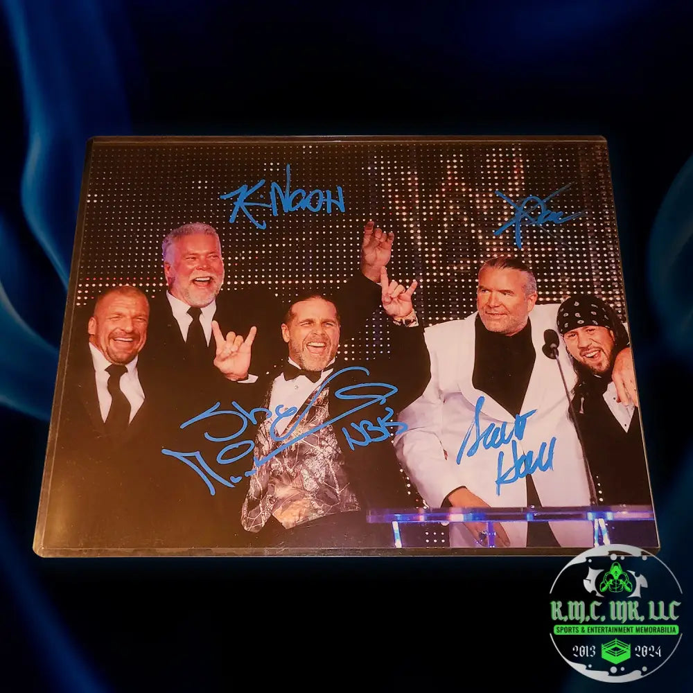 *Wwe Degeneration X Shawn Michaels Hbk Kevin Nash Scott Hall Xpac Signed Autographed 11X14 Photo*