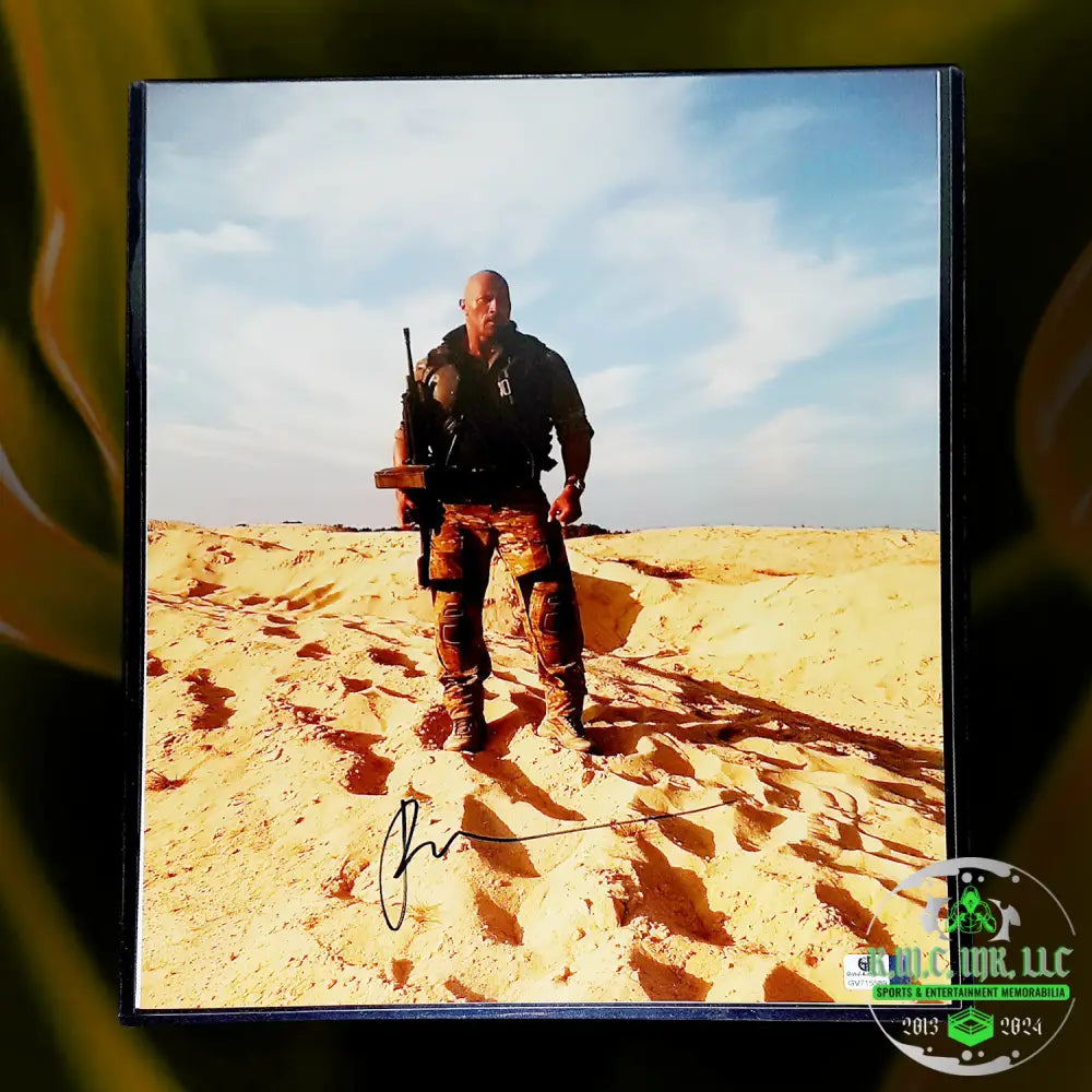 *Wwe Dwayne Johnson The Rock Wwe Signed Autographed 11X14 Gi Joe Photo W/Gv* #Djrock447