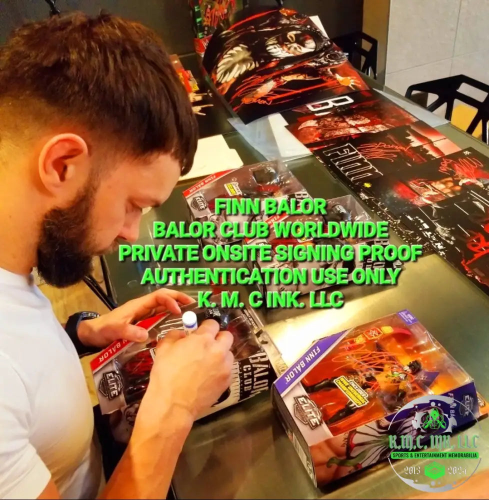 *Wwe Finn Balor Signed Autographed + Inscribed ’1St Universal Champion’ ’Demon 8.21.16’’