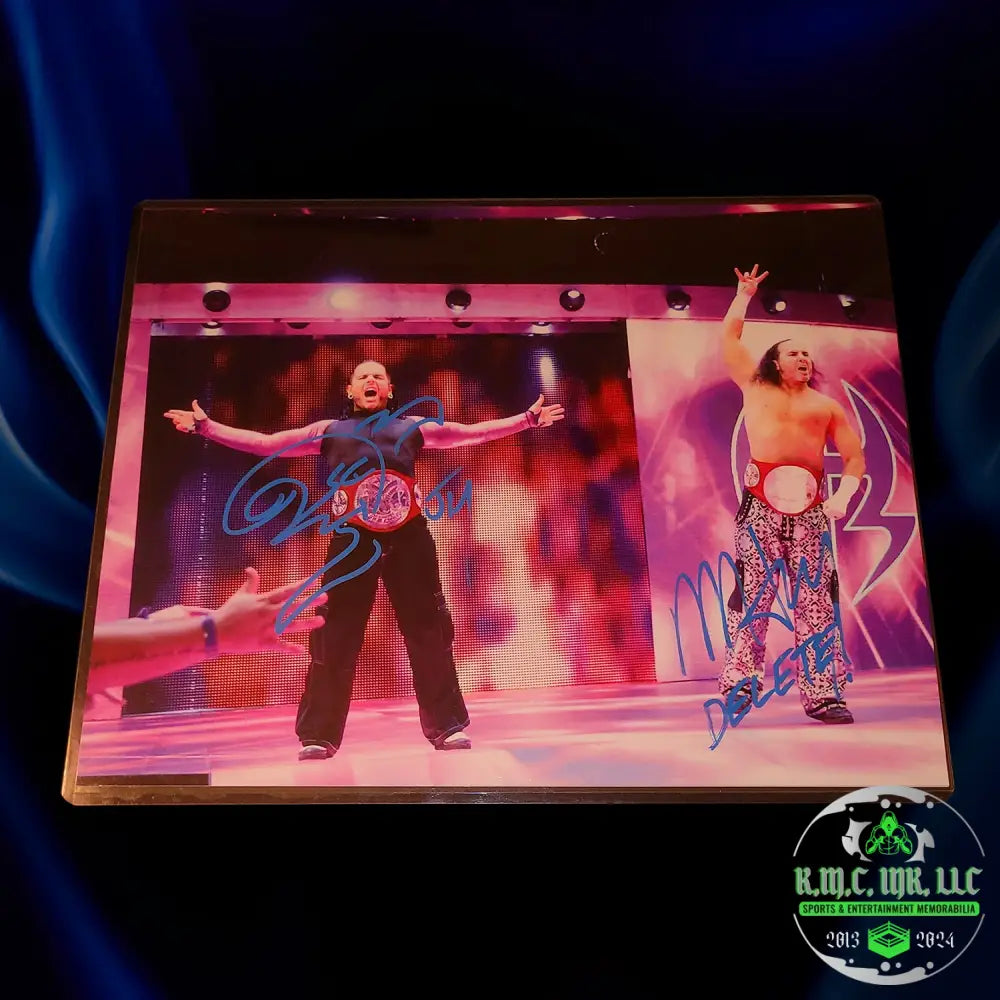 *Wwe Jeff & Matt The Hardy Boys Dual Signed Autographed 11X14 Photo* #Hardys292