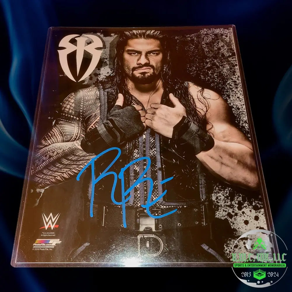 *Wwe Roman Reigns Otc Signed Autographed 8X10 Shield Photofile* #Reigns159