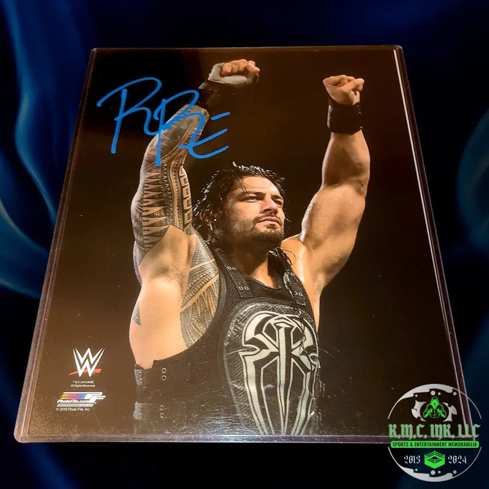 *Wwe Roman Reigns Otc Signed Autographed 8X10 Shield Photofile* #Reigns160