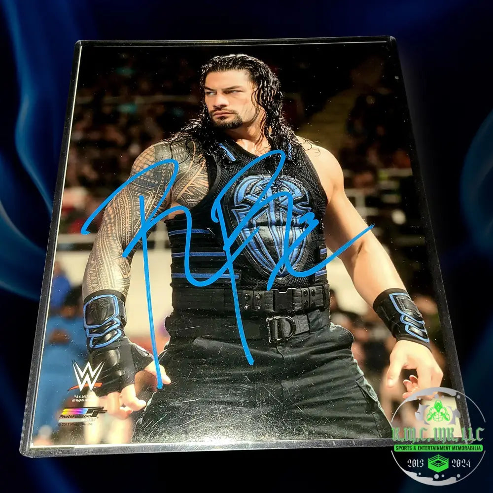 *Wwe Roman Reigns Otc Signed Autographed 8X10 Shield Photofile* #Reigns161