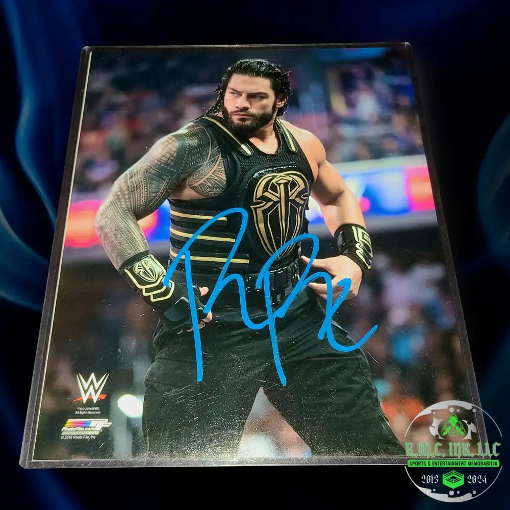 *Wwe Roman Reigns Otc Signed Autographed 8X10 Shield Photofile* #Reigns162