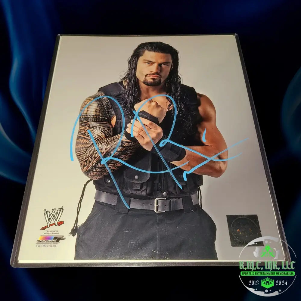 *Wwe Roman Reigns Otc Signed Autographed 8X10 Shield Photofile* #Reigns163